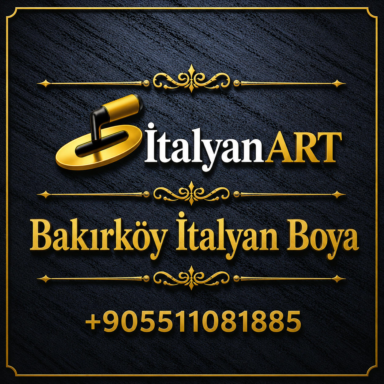 Bakırköy İtalyan boya ustası uygulaması, özel dekoratif yüzey teknikleriyle hazırlanan premium iç mekân duvar tasarım çalışmasıdır. Mermer efektli İtalyan boya, beton efekt dekoratif boya, traverten yüzey uygulamaları ve kadife dokulu premium boya sistemleriyle villa, salon, otel, restoran ve showroom projelerinde modern, estetik ve lüks bir atmosfer oluşturan profesyonel dekoratif boya uygulamasıdır.